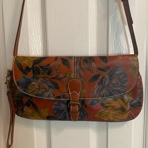 Patricia Nash Baku Handbag in Enlightened Garden Print - Excellent Condition